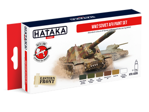 Hataka HTK-AS95 Ensemble de peinture AFV soviétique WW2 (6x17ml)