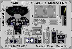 Eduard 49937 Meteor FR.9 intérieur AIRFIX 1/48
