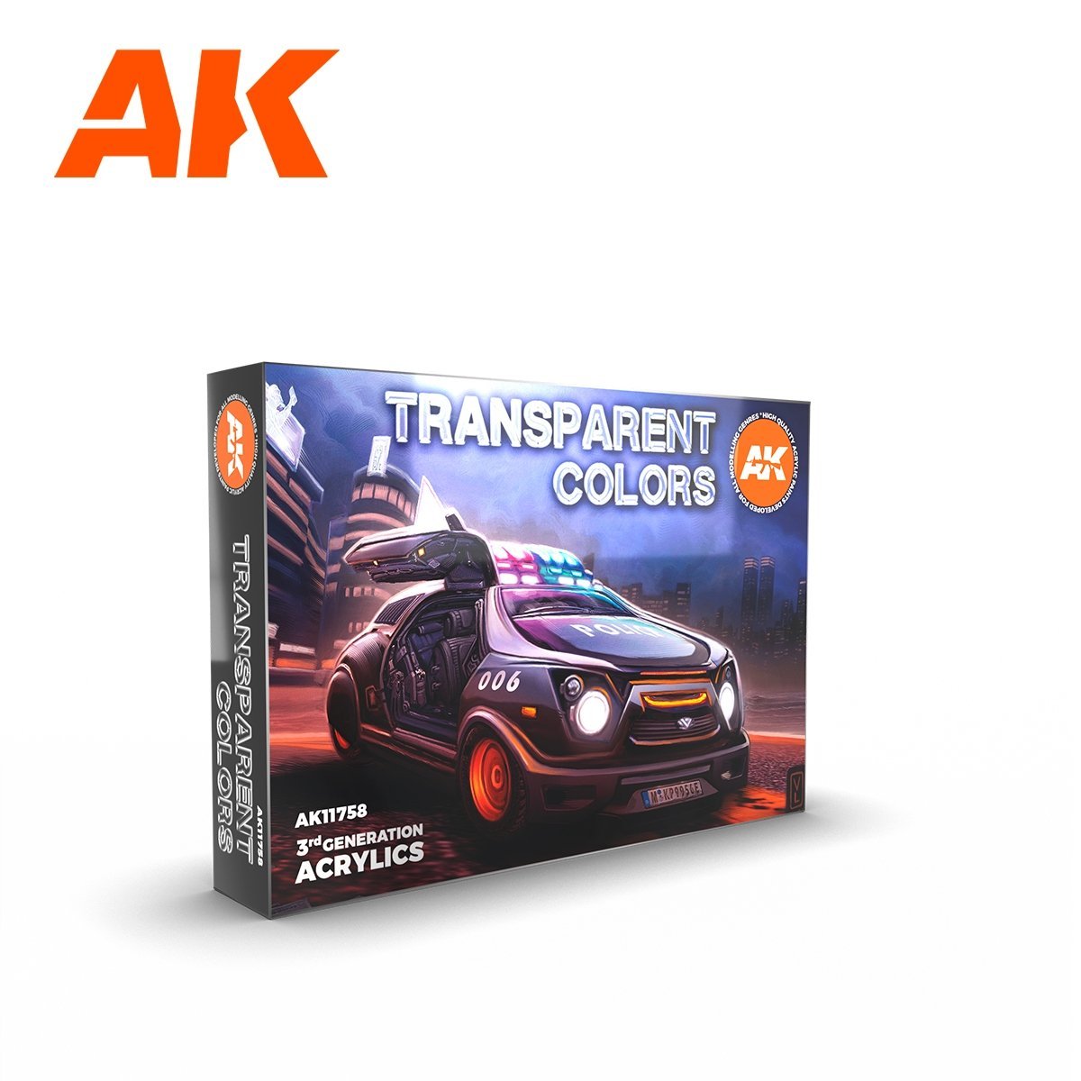 AK Interactive AK11758 COULEURS TRANSPARENTES ENSEMBLE 6 x 17 ml