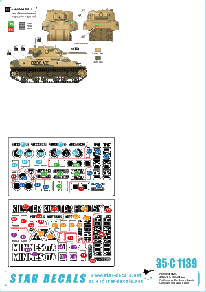 Star Decals 35-C1139 9e brigade blindée britannique 1/35 – image 2