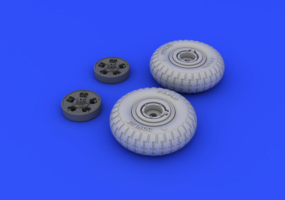 Roues Eduard 648098 Spitfire - 5 rayons 1/48 (Eduard)