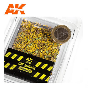 AK Interactive AK8162 FEUILLES D&amp;#39;AUTOMNE DE CHÊNE 75 MM / 90 MM 1/32 1/35 – immagine 2