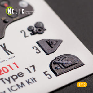 KELIK K32011 I-16 TYPE 17 - DÉCALCOMANIE 3D INTÉRIEURE POUR MAQUETTE ICM 1/32 – image 4