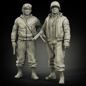 Panzer Art FI35-006 Ensemble de figurines de tankiste de l&amp;#39;armée américaine en tenue d&amp;#39;hiver, échelle 1/35