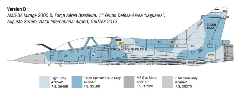 Italeri 90023 Dassault Mirage 2000 B/D 1/72 – immagine 7