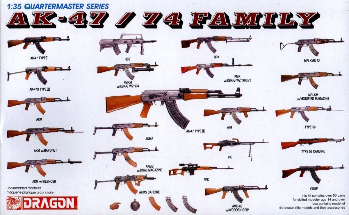 Famille Dragon 3802 AK-47/74 (1/35)