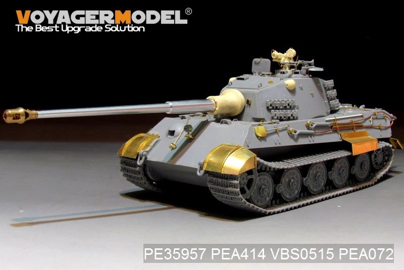 Maquette Voyager PE35957 Char King Tiger allemand de la Seconde Guerre mondiale (tourelle Hensehel) pour HOBBYBOSS 84533 1/35 – image 2