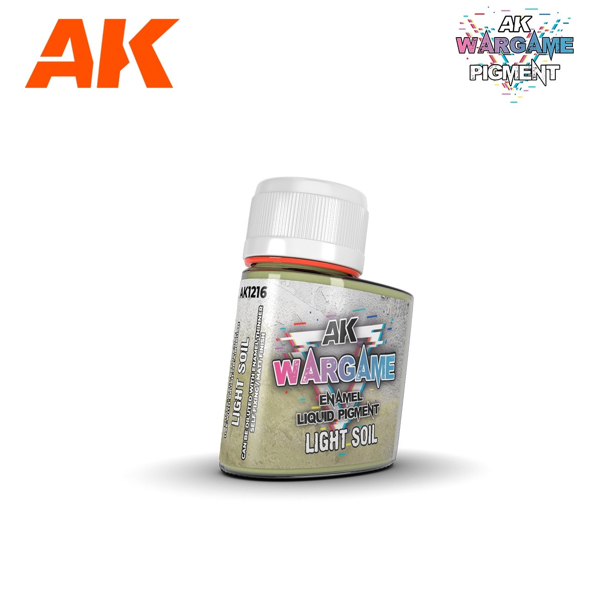AK Interactive AK1216 LIGHT SOIL – PIGMENT LIQUIDE ÉMAIL 35 ml