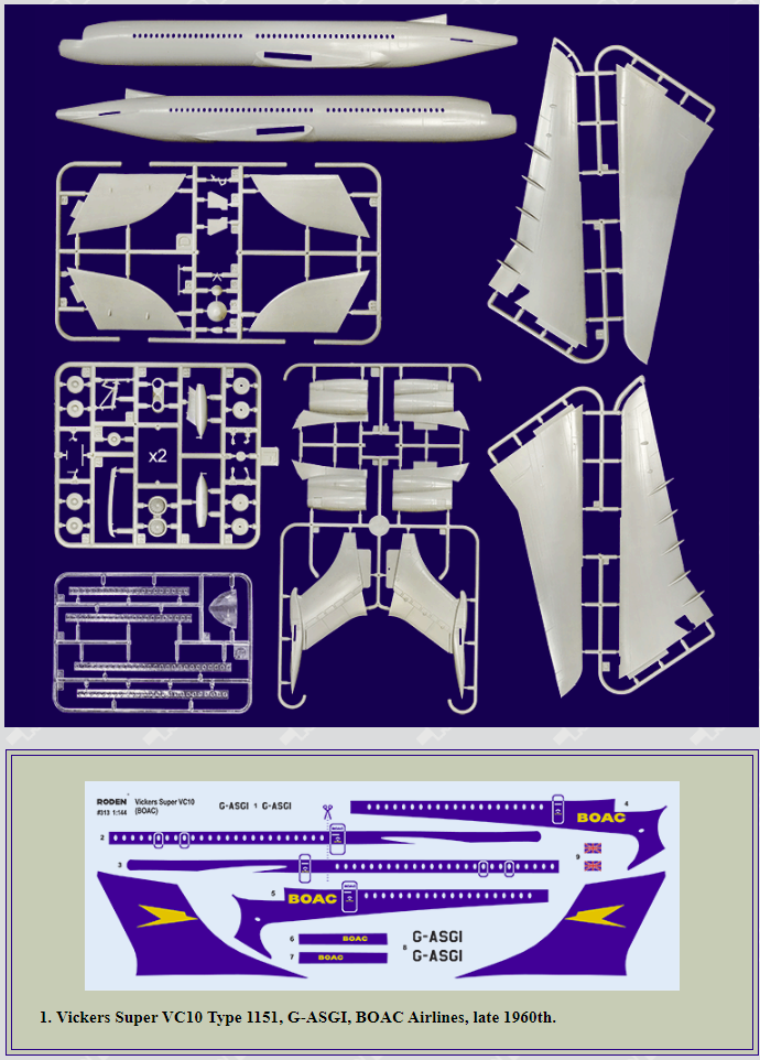 Roden 313 Vickers VC-10 Super Type 1151 1/144 – imagen 2