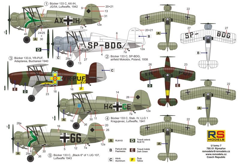 RS Models 92270 Bücker 133 A/C &amp;quot;Jungmeister&amp;quot; 1/72 – image 2