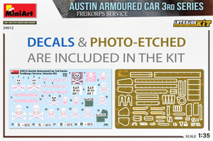 MiniArt 39012 VOITURE BLINDÉE AUSTIN 3ème SÉRIE : SERVICE FREIKORPS. KIT INTÉRIEUR 1/35 – Bild 2