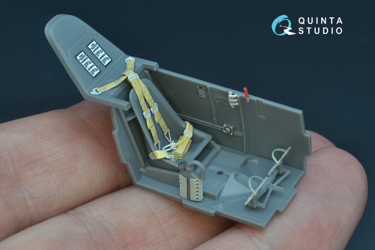 Quinta Studio QD48176 Bf 109E-1 3D-Printed &amp;amp; coloured Interior on decal paper (for Wingsy kits kit) 1/48 – zdjęcie 5
