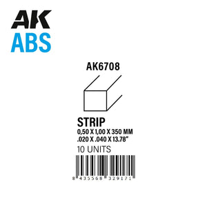 Bandes AK Interactive AK6708 0,50 x 1,00 x 350 mm – Bande ABS – 10 unités par sachet – Bild 2