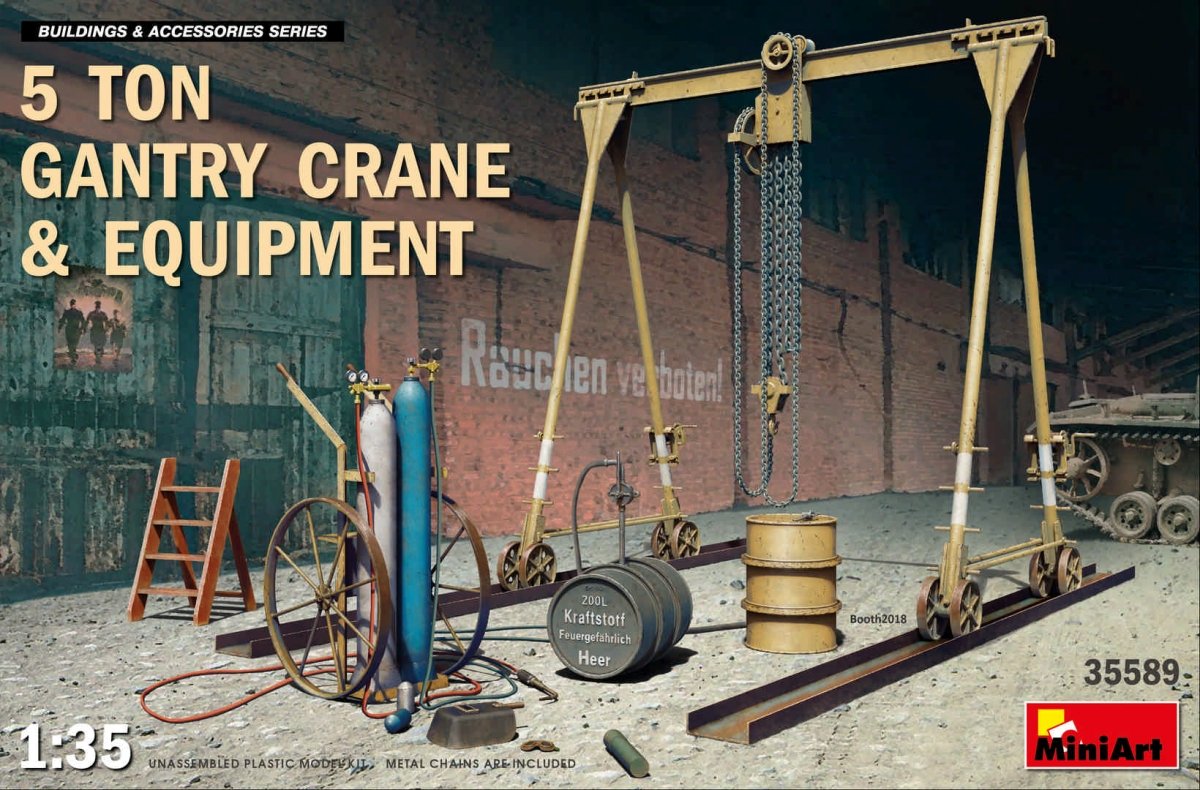 MiniArt 35589 Grue portique de 5 tonnes et équipement 1/35
