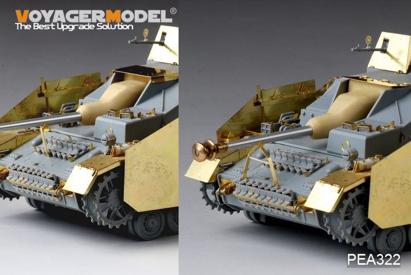 Maquette Voyager PEA322 StuG.IV allemand de la Seconde Guerre mondiale - Pièces supplémentaires (pour DRAGON) 1/35 – image 2
