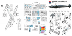 Hobby 2000 32007 Messerschmitt Bf 110 D (Dragon + Cartograf + Masque) 1/32 – image 2