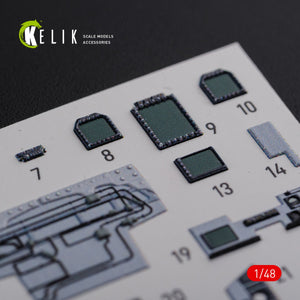 Décalcomanies 3D pour l&amp;#39;intérieur du F/A-18F Super Hornet (KELIK K48078) pour la maquette MENG au 1/48  – image 4