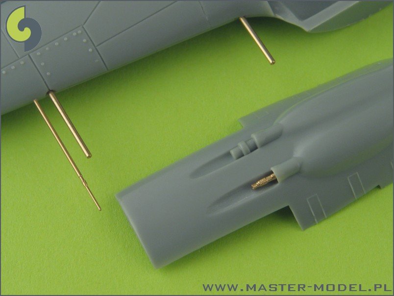 Ensemble d&amp;#39;armement Master AM-72-014 Fw 190 A7, A8 (embouts de canon MG 131, MG 151) et tube de Pitot – image 2