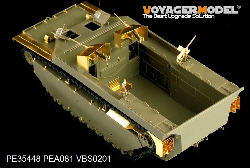 Maquette Voyager PE35448 WWII US LVT-4 Water Buffalo Landing Vehicle Chenillé de base pour AFV CLUB 35205 1/35  – immagine 5