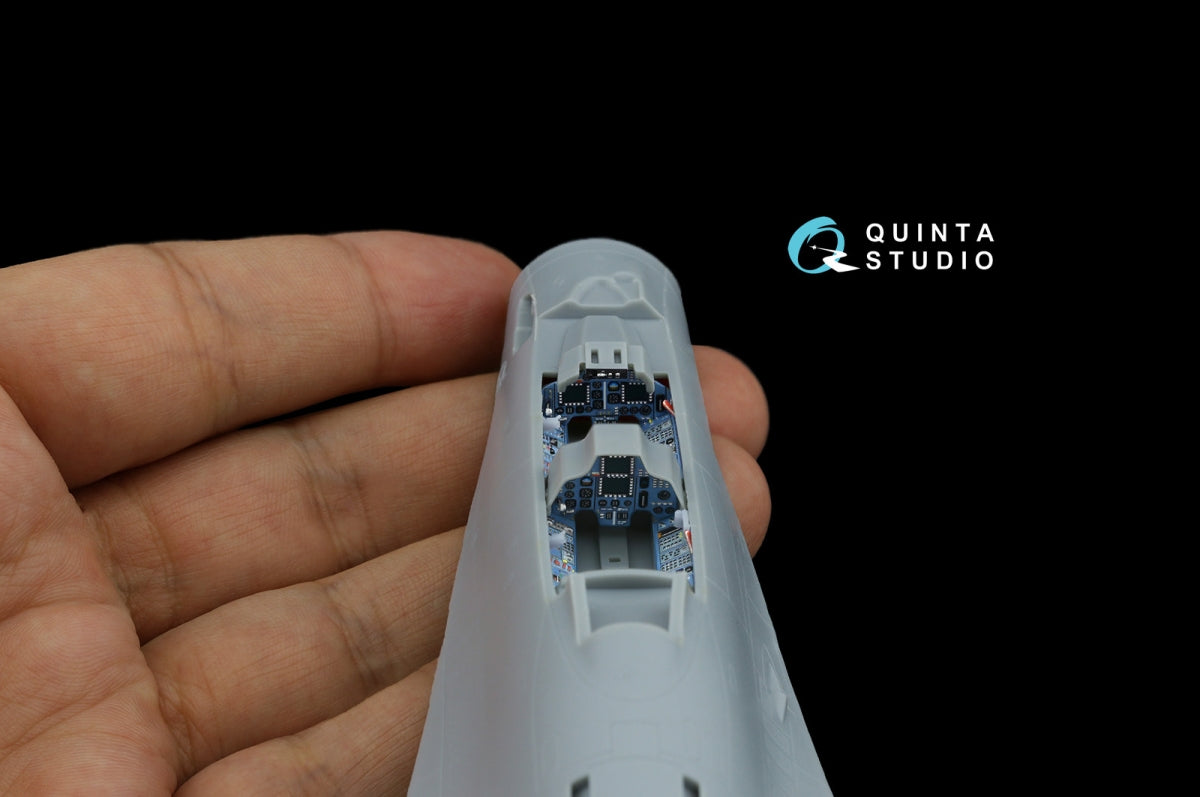 Intérieur imprimé en 3D et coloré sur papier décalcomanie (Trumpeter) pour Su-30MKK de Quinta Studio QD+72177 (avec pièce en résine imprimée en 3D) à l&amp;#39;échelle 1/72 – imagen 11