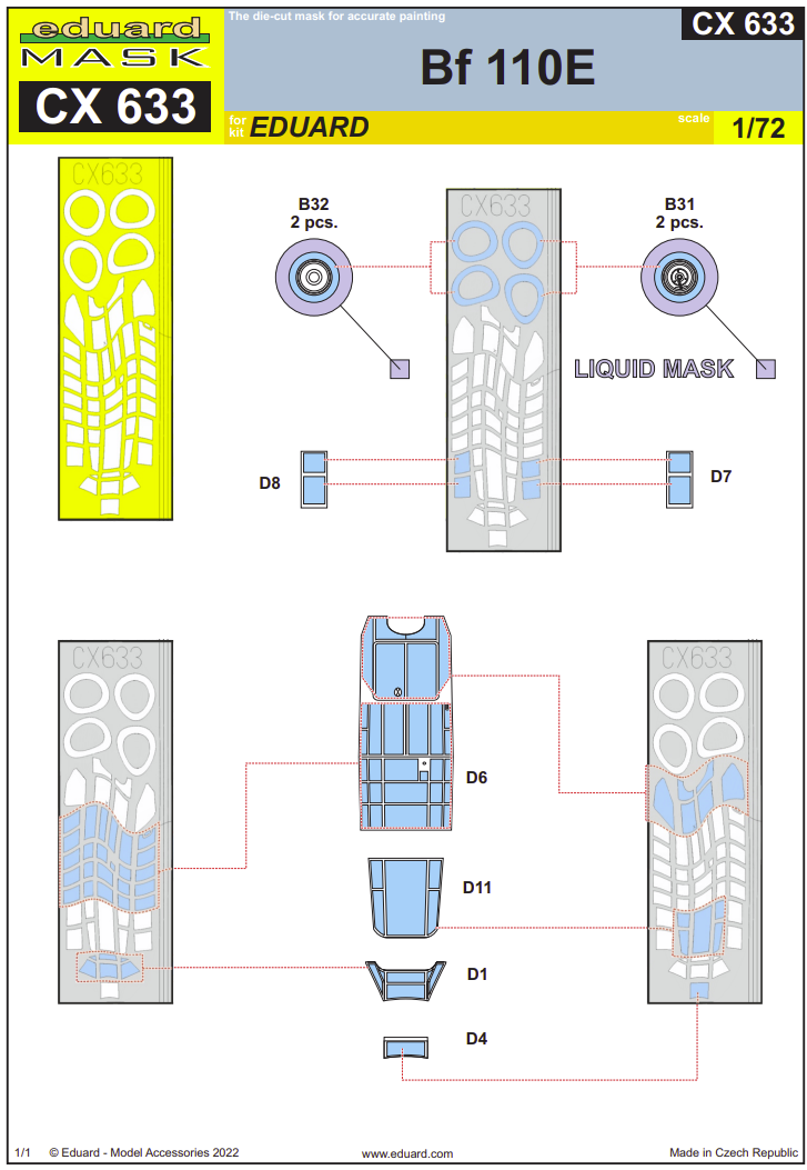 Eduard CX633 Bf 110E EDUARD 1/72 – image 2