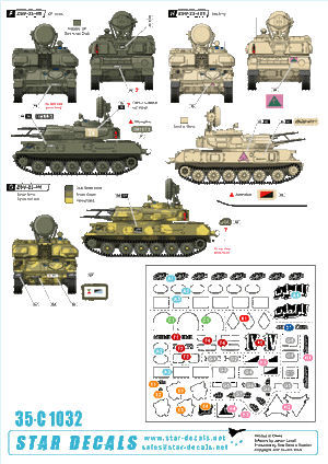 Star Decals 35-C1032 ZSU-23-4 GUERRES DU MOYEN-ORIENT ET ARABES 1/35 – imagen 2