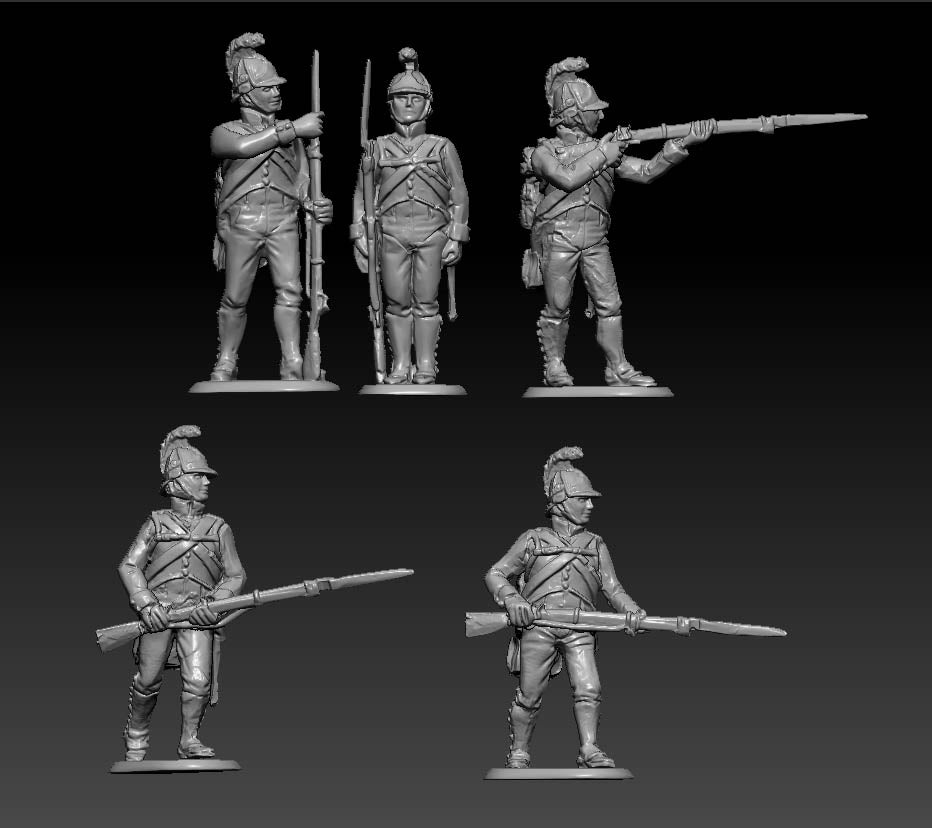 Hat 9327 Napoleonic Austrian Line Infantry - in Action (18 figures) 1/32