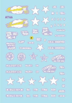 Star Decals 72-A1166 US M4A3(76) en Europe 1944-45. 25e bataillon de chars. 37e bataillon de chars. 761e bataillon de chars. 778e bataillon de chars. Échelle 1/72 – immagine 3