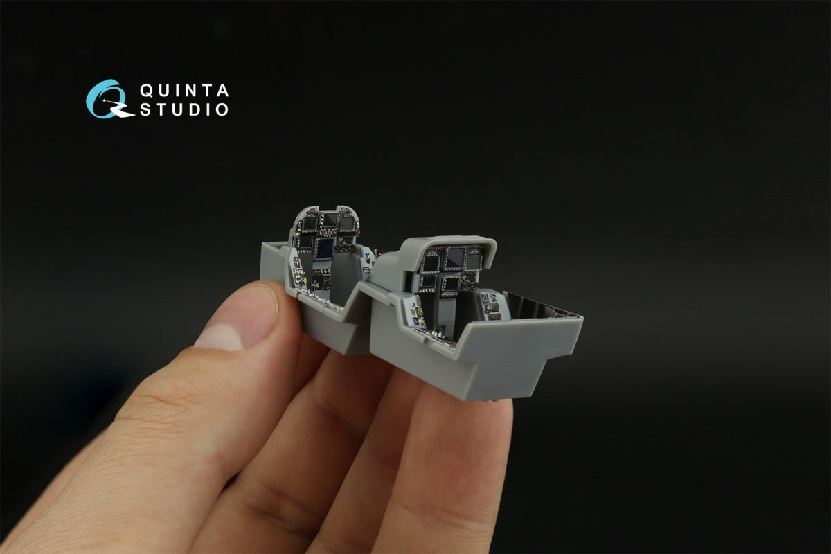 Intérieur imprimé en 3D et coloré sur papier décalcomanie Quinta Studio QD48374 F/A-18F (version initiale) (Hobby Boss) 1/48 – immagine 8