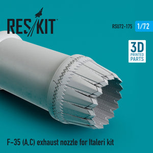 RESKIT RSU72-0175 F-35 (A,C) "Lightning II" exhaust nozzle for Italeri kit 1/72