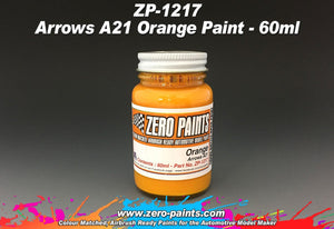 Peinture orange Zero Paints ZP-1217 Arrows A21, 60 ml