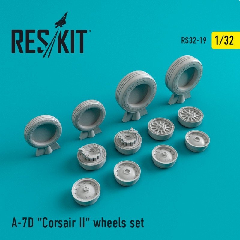 RESKIT RS32-0019 A-7 « Corsair II » (D) jeu de roues 1/32