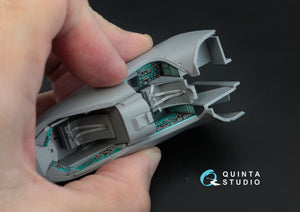 Intérieur imprimé en 3D et coloré sur papier décalcomanie Quinta Studio QD48026 Mi-24V (pour kit Zvezda) 1/48 – immagine 7