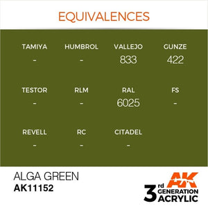 AK Interactive AK11152 ALGA GREEN – STANDARD 17 ml – imagen 3