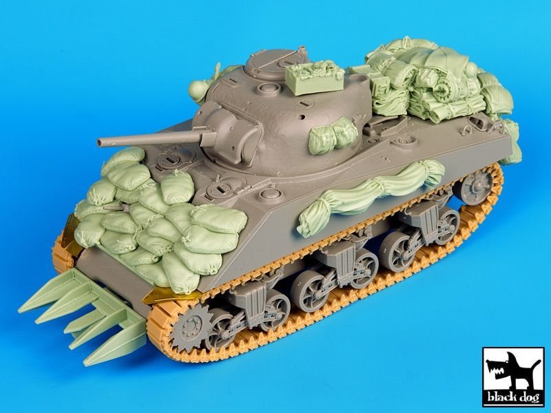 Ensemble d&amp;#39;accessoires Black Dog T35081 Sherman Normandie 75 mm, échelle 1/35 – image 4
