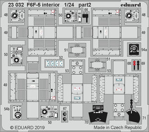 Maquette intérieure Eduard 23032 F6F-5 AIRFIX 1/24 – immagine 3