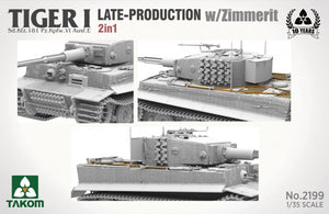 Takom 2199 Tiger I Production tardive avec zimmerit Sd.Kfz. 181 Pz.Kpfw. VIAusf. E (commande tardive/tardive) 1/35 – immagine 4