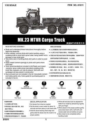 Camion cargo Trumpeter 01011 MK.23 MTVR (1/35) – image 2