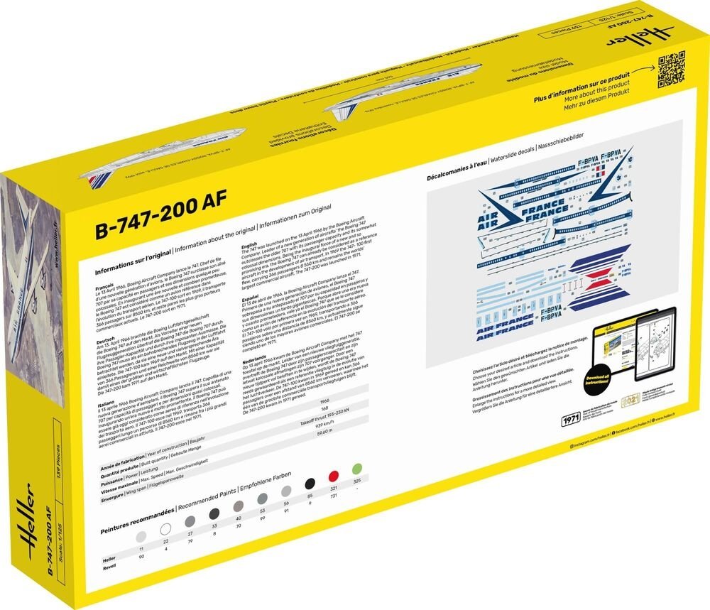 Heller 56459 Kit de démarrage - B-747-200 AF 1/125 – immagine 5
