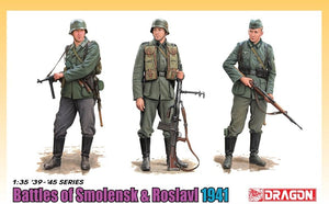 Dragon 6791 Bataille de Smolensk Roslavl 1941 (Ensemble de 3 figurines) avec bottes d&amp;#39;uniforme DS bonus 1/35