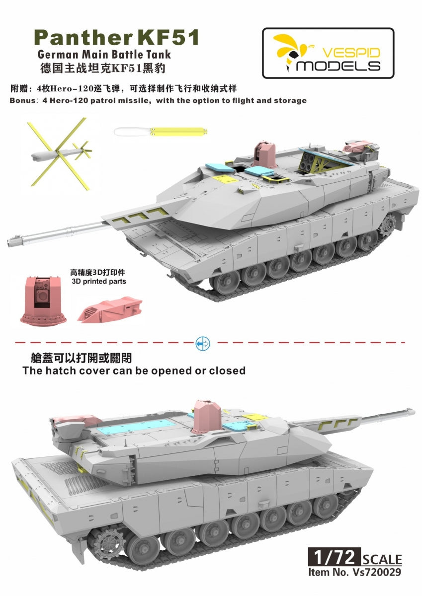 Vespid Models VS720029 Panther KF51 MBT 1/72 – zdjęcie 4