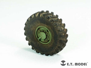 Roues de route lestées pour lance-roquettes multiple russe BM-21 Grad, modèle ET ER35-053, pour maquette TRUMPETER au 1/35 – Bild 2