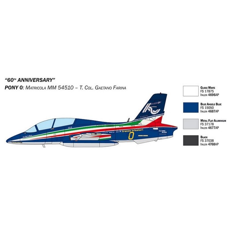 Italeri 1461 AERMACCHI MB-339 &amp;quot;60e PANnniv.&amp;quot; 1/72 – imagen 3