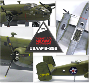 Academy 12336 USAAF B-25B LA BATAILLE DE MIDWAY 80e ANNIVERSAIRE 1/48 – immagine 4