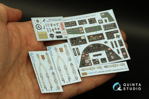 Intérieur imprimé en 3D et coloré sur papier décalcomanie Quinta Studio QD32164 TBF-1C Avenger (Trumpeter) 1/32 – immagine 6