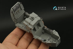 Intérieur imprimé en 3D et coloré sur papier décalcomanie (Takom) pour AH-64DI Saraf de Quinta Studio QDS-35104 (petite version) à l&amp;#39;échelle 1/35 – Bild 12