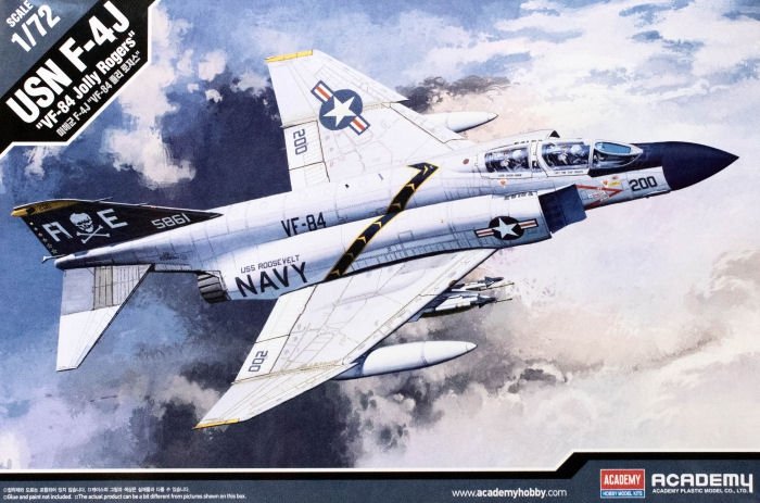Maquette Academy 12529 USN F-4J F-84 Jolly Rogers 1/72