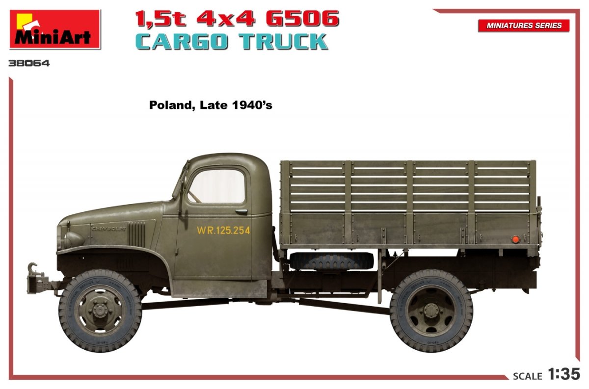 MiniArt 38064 1,5t 4×4 G506 CAMION CARGO 1/35 – Bild 5