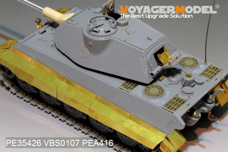 Maquette Voyager PEA416, carénages initiaux du King Tiger allemand de la Seconde Guerre mondiale (pour TAKOM 2096), échelle 1/35 – immagine 2