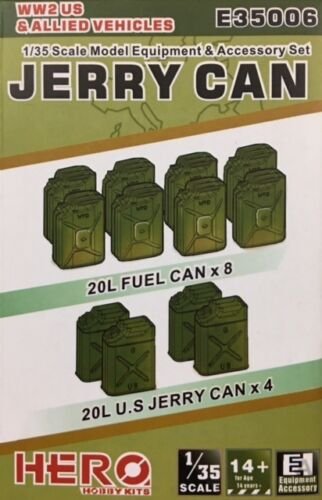 Hero Hobby E35006 Jerry Can Blitz Can (12 pièces) 1/35